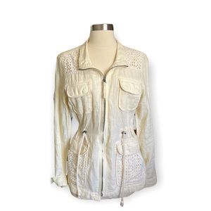 Lucky Brand 100% Cotton Jacket NWOT Off White in Color Size XS